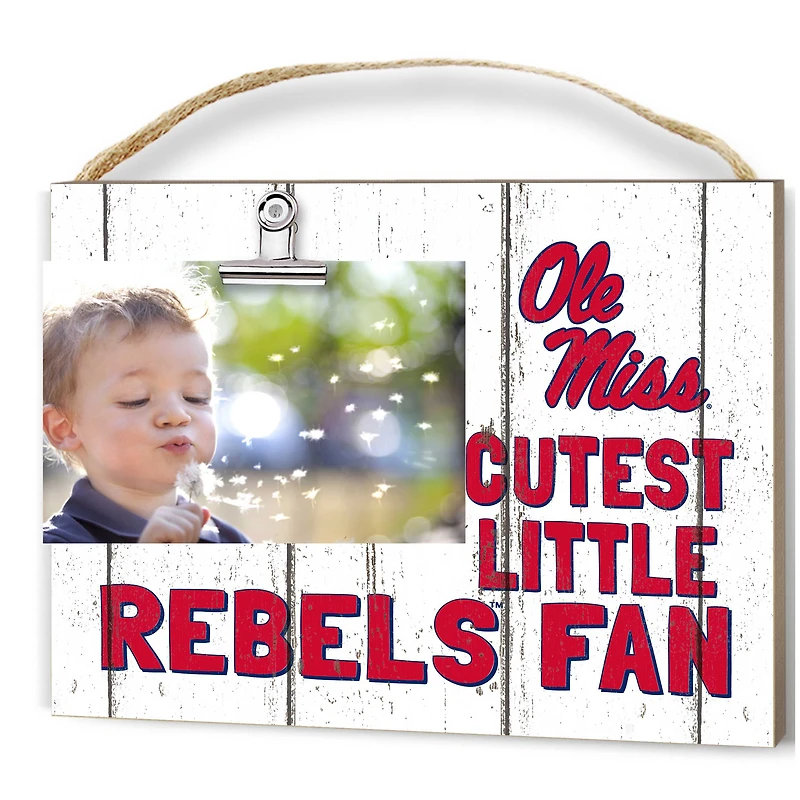Ole Miss Rebels 8'' x 10'' Cutest Little Weathered Logo Clip Photo Frame