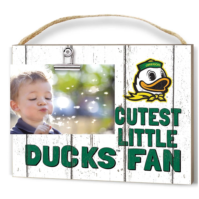 Oregon Ducks 8'' x 10'' Cutest Little Weathered Logo Clip Photo Frame