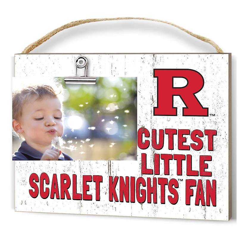 Rutgers Scarlet Knights 8'' x 10'' Cutest Little Weathered Logo Clip Photo Frame