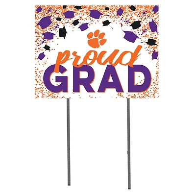 Clemson Tigers 18'' x 24'' Grad Yard Sign