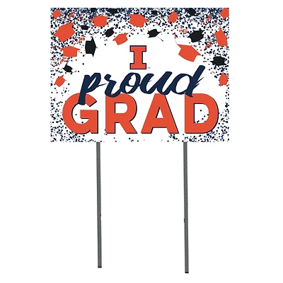 Illinois Fighting Illini 18'' x 24'' Grad Yard Sign