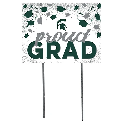 Michigan State Spartans 18'' x 24'' Grad Yard Sign