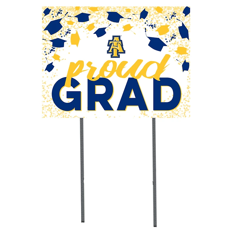 North Carolina A&T Aggies 18'' x 24'' Grad Yard Sign