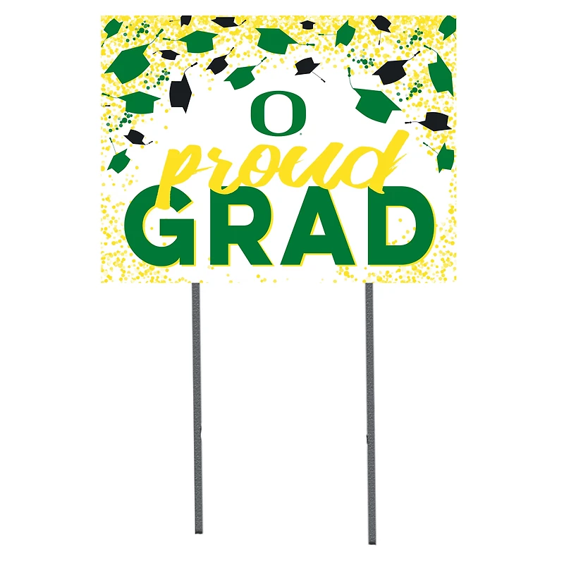 Oregon Ducks 18'' x 24'' Grad Yard Sign