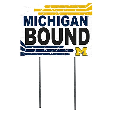 Michigan Wolverines 18'' x 24'' Bound Yard Sign