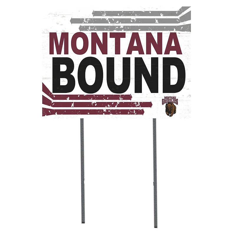 Montana Grizzlies 18'' x 24'' Bound Yard Sign