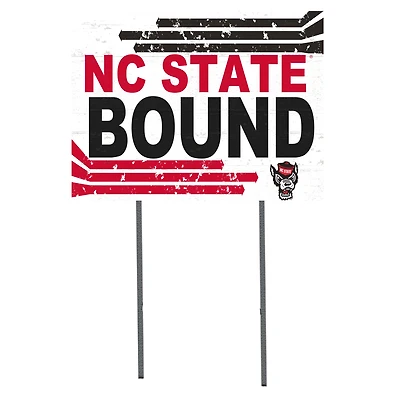 NC State Wolfpack 18'' x 24'' Bound Yard Sign