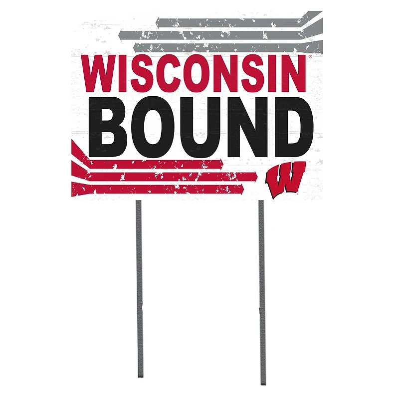 Wisconsin Badgers 18'' x 24'' Bound Yard Sign
