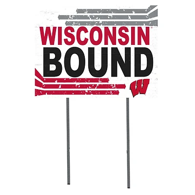 Wisconsin Badgers 18'' x 24'' Bound Yard Sign
