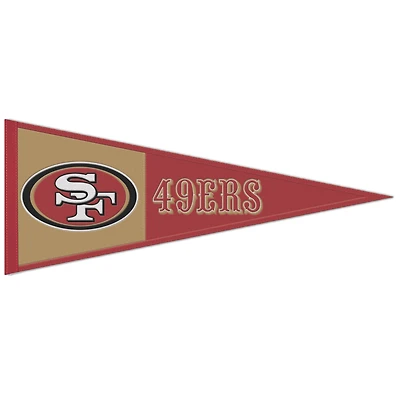 WinCraft San Francisco 49ers 13" x 32" Wool Primary Logo Pennant