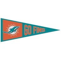 WinCraft Miami Dolphins 13" x 32" Slogan Pennant