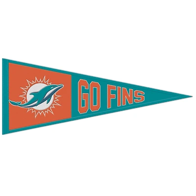 WinCraft Miami Dolphins 13" x 32" Slogan Pennant