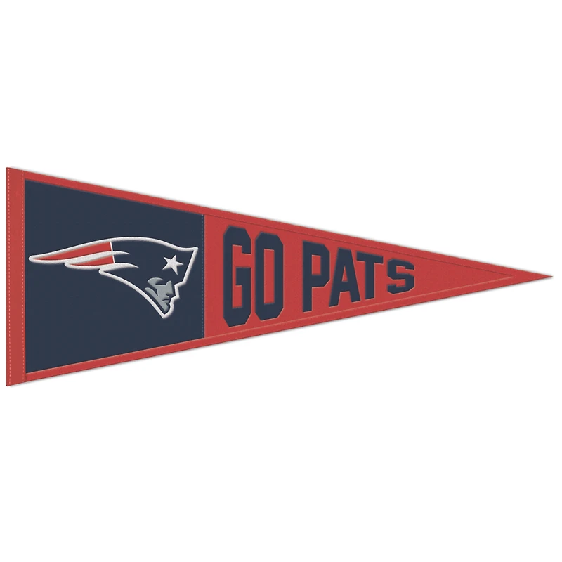 WinCraft New England Patriots 13" x 32" Slogan Pennant