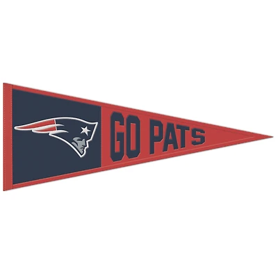 WinCraft New England Patriots 13" x 32" Slogan Pennant
