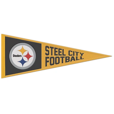 WinCraft Pittsburgh Steelers 13" x 32" Slogan Pennant