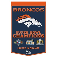 WinCraft Denver Broncos 24" x 38" Championship Banner