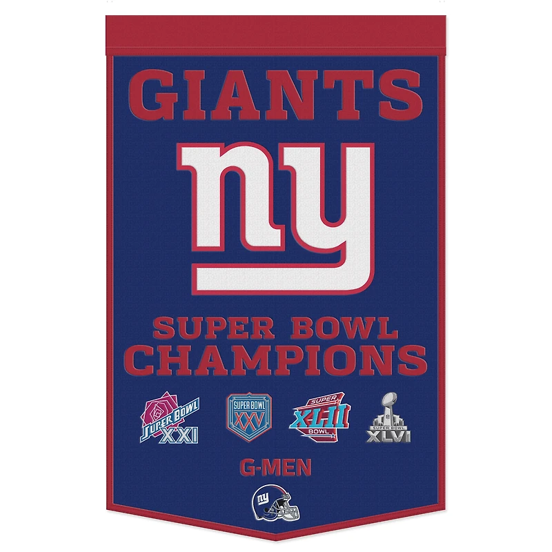 WinCraft New York Giants 24" x 38" Championship Banner