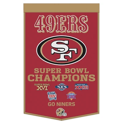 WinCraft San Francisco 49ers 24" x 38" Championship Banner