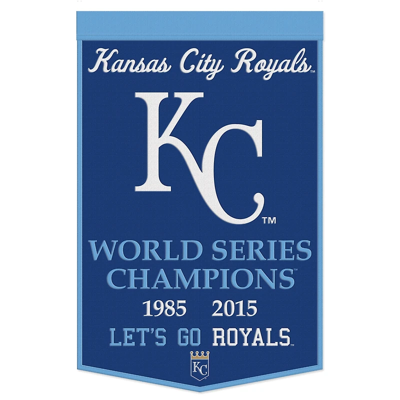 WinCraft Kansas City Royals 24" x 38" Championship Banner