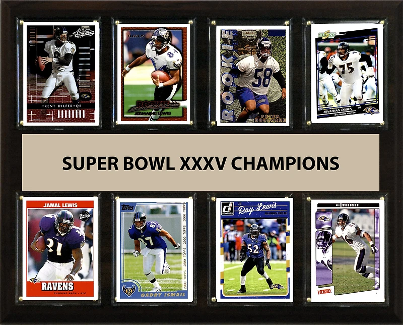 Baltimore Ravens Super Bowl XXXV Champions 12'' x 15'' Plaque