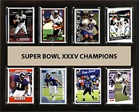 Baltimore Ravens Super Bowl XXXV Champions 12'' x 15'' Plaque