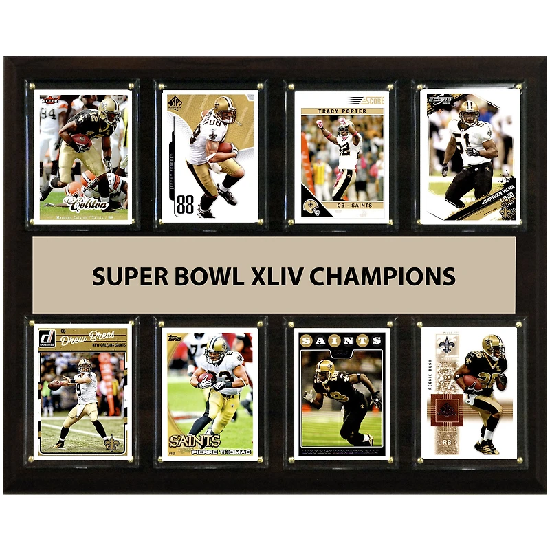 New Orleans Saints Super Bowl XLIV Champions 12'' x 15'' Plaque