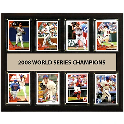 Philadelphia Phillies 2008 World Series Champions 12'' x 15'' Plaque