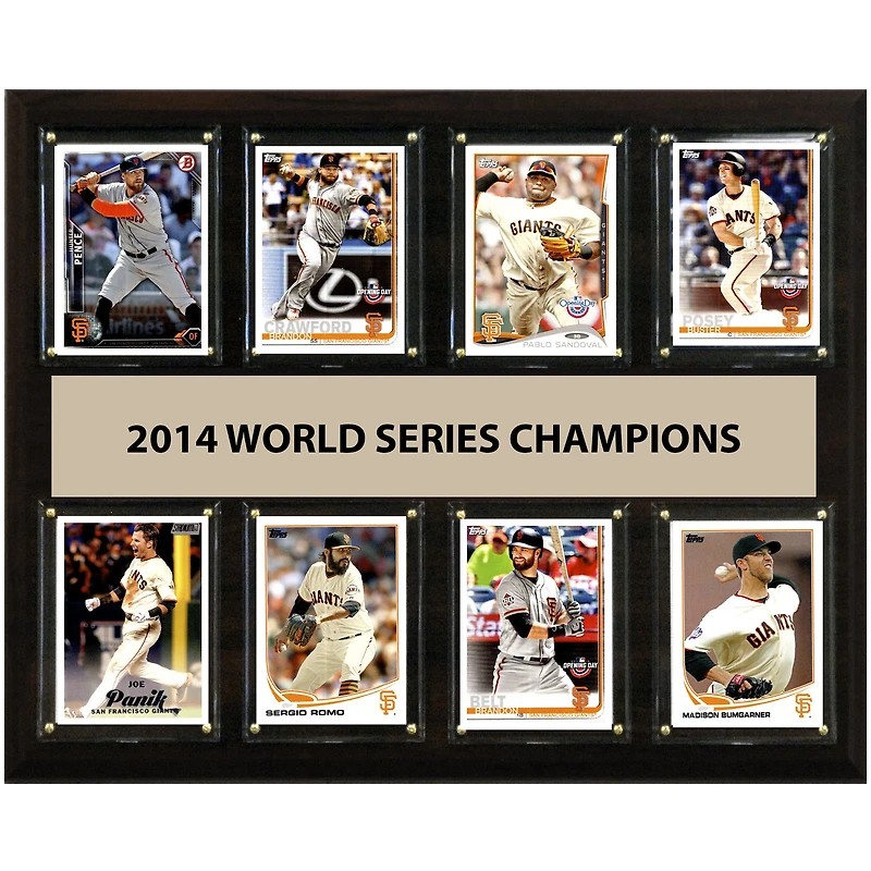 San Francisco Giants World Series Champions 12'' x 15'' Plaque