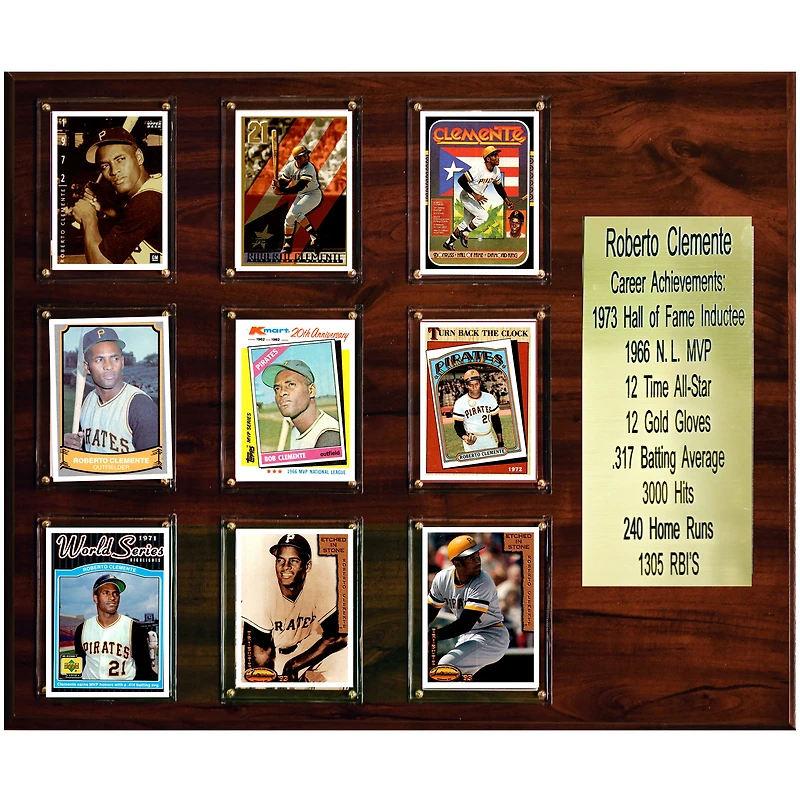 Roberto Clemente Pittsburgh Pirates 15'' x 18'' Plaque