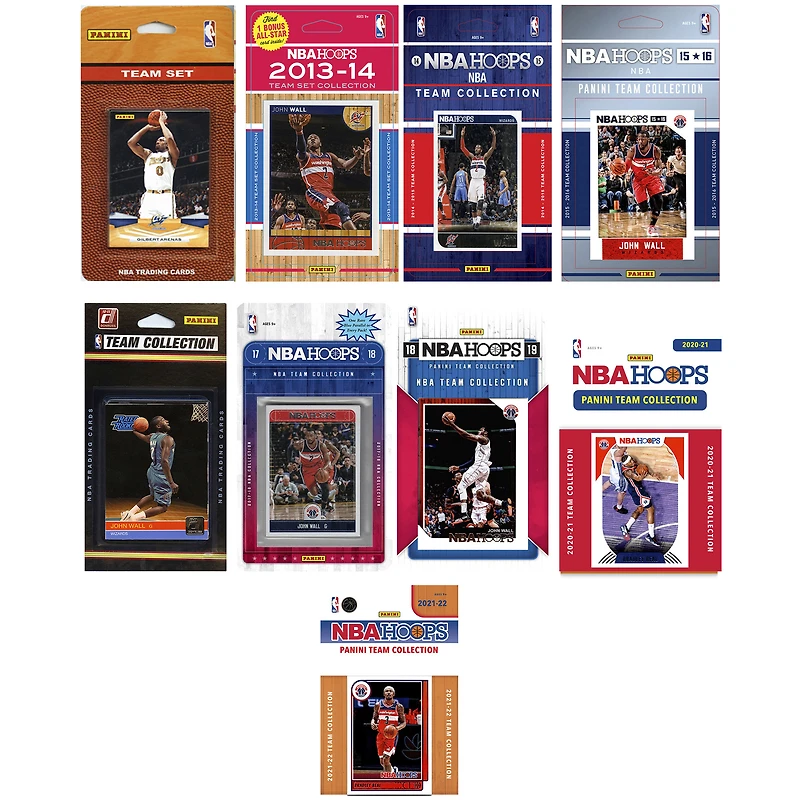 Washington Wizards Multi-Set Team Trading Cards