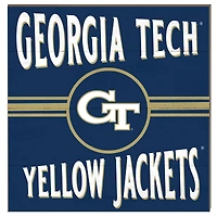 Georgia Tech Yellow Jackets 10'' x 10'' Retro Team Sign