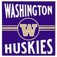Washington Huskies 10'' x 10'' Retro Team Sign