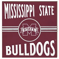 Mississippi State Bulldogs 10'' x 10'' Retro Team Sign