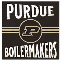 Purdue Boilermakers 10'' x 10'' Retro Team Sign