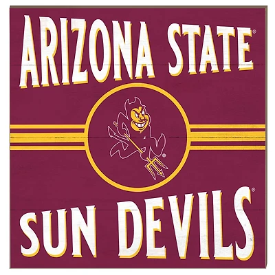 Arizona State Sun Devils 10'' x 10'' Retro Team Sign