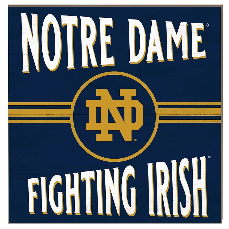 Notre Dame Fighting Irish 10'' x 10'' Retro Team Sign