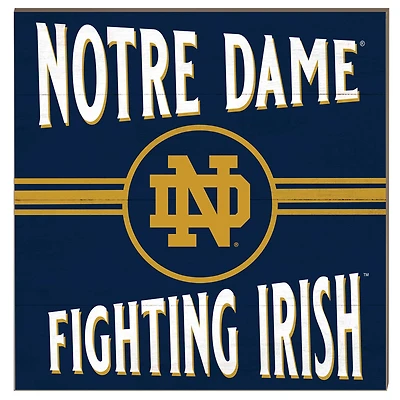 Notre Dame Fighting Irish 10'' x 10'' Retro Team Sign