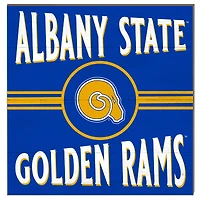 Albany State Golden Rams 10'' x 10'' Retro Team Sign