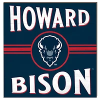 Howard Bison 10'' x 10'' Retro Team Sign