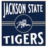 Jackson State Tigers 10'' x 10'' Retro Team Sign
