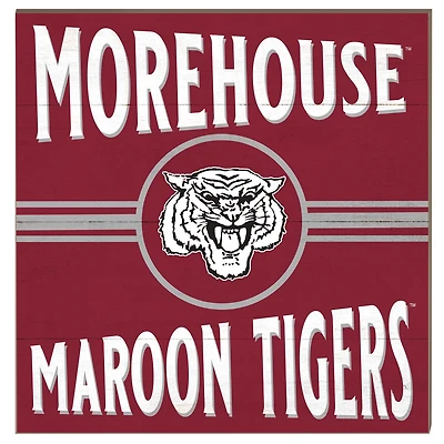 Morehouse Maroon Tigers 10'' x 10'' Retro Team Sign