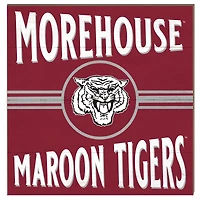 Morehouse Maroon Tigers 10'' x 10'' Retro Team Sign