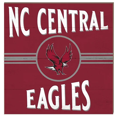 North Carolina Central Eagles 10'' x 10'' Retro Team Sign
