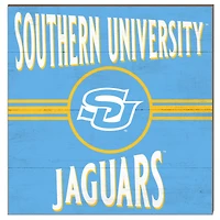 Southern University Jaguars 10'' x 10'' Retro Team Sign