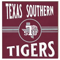 Texas Southern Tigers 10'' x 10'' Retro Team Sign