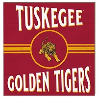 Tuskegee Golden Tigers 10'' x 10'' Retro Team Sign