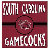 South Carolina Gamecocks 10'' x 10'' Retro Team Sign