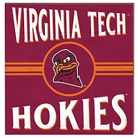 Virginia Tech Hokies 10'' x 10'' Retro Team Sign