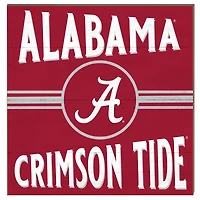 Alabama Crimson Tide 10'' x 10'' Retro Team Sign