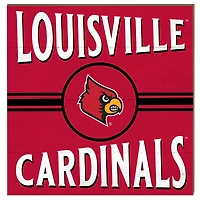 Louisville Cardinals 10'' x 10'' Retro Team Sign
